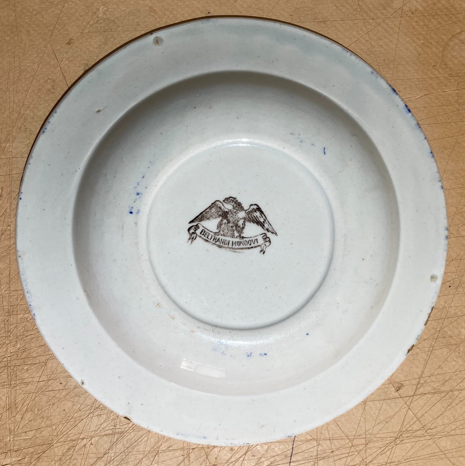 Africa, Colonie: Tripoli Italiana. Piatto In Ceramica Con Illustrazione Coloniale Di Beltrandi, Mondovì