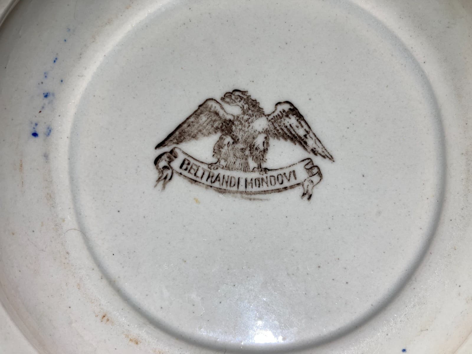 Africa, Colonie: Tripoli Italiana. Piatto In Ceramica Con Illustrazione Coloniale Di Beltrandi, Mondovì