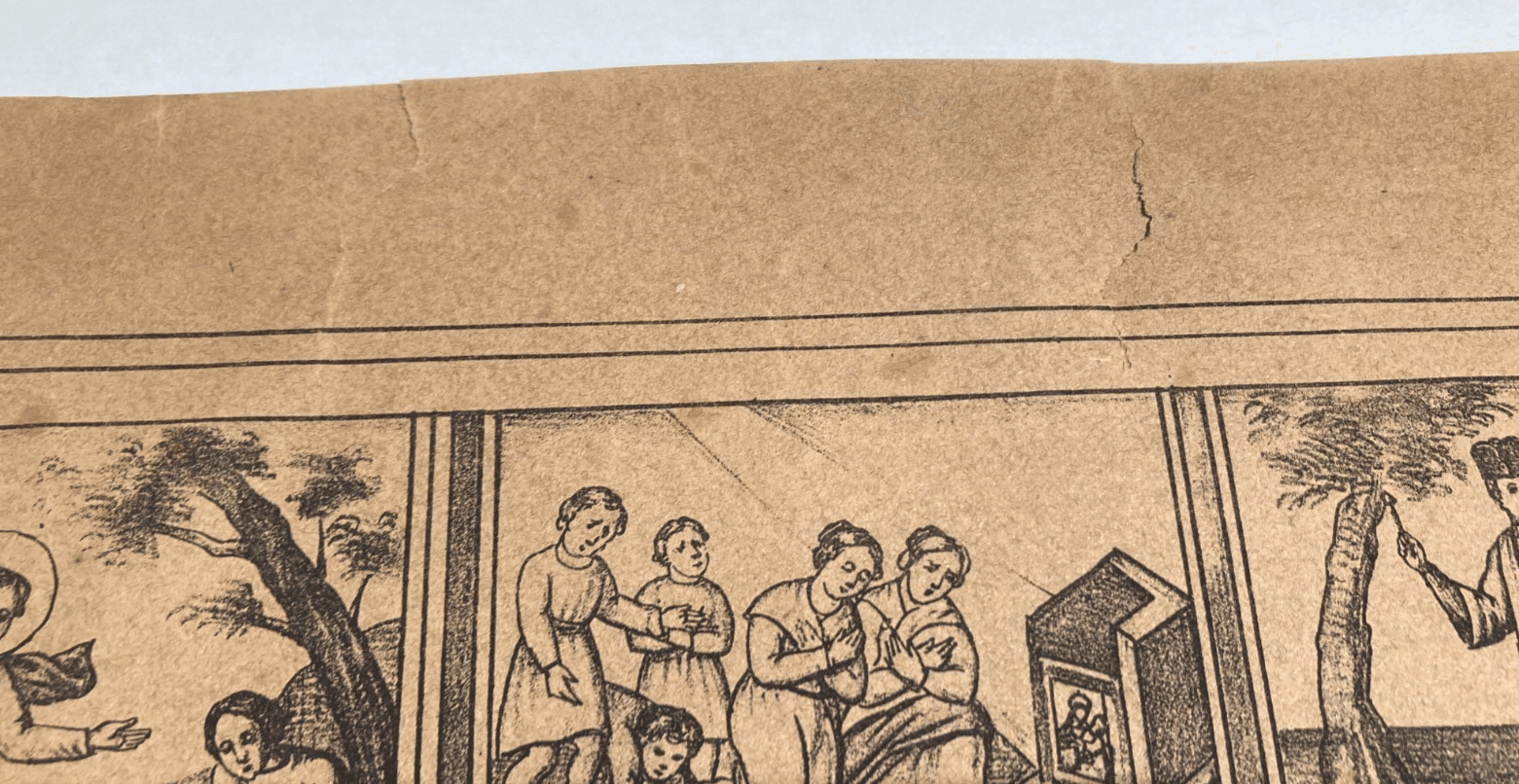 Antica Stampa Popolare Devozionale   Madonna Di Materdomini   Nocera   Salerno   '800