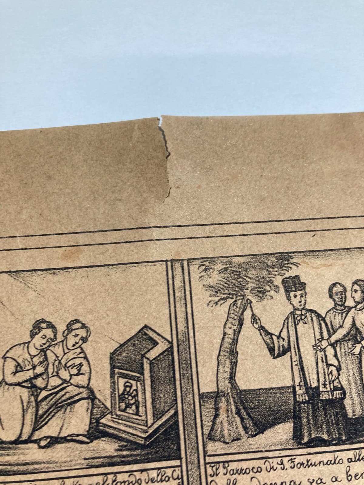 Antica Stampa Popolare Devozionale   Madonna Di Materdomini   Nocera   Salerno   '800