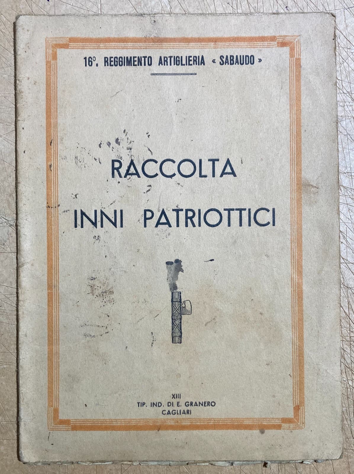Militaria, Artiglieria Sabaudo, Sardegna, Cagliari, Fascismo, Inni Patriottici
