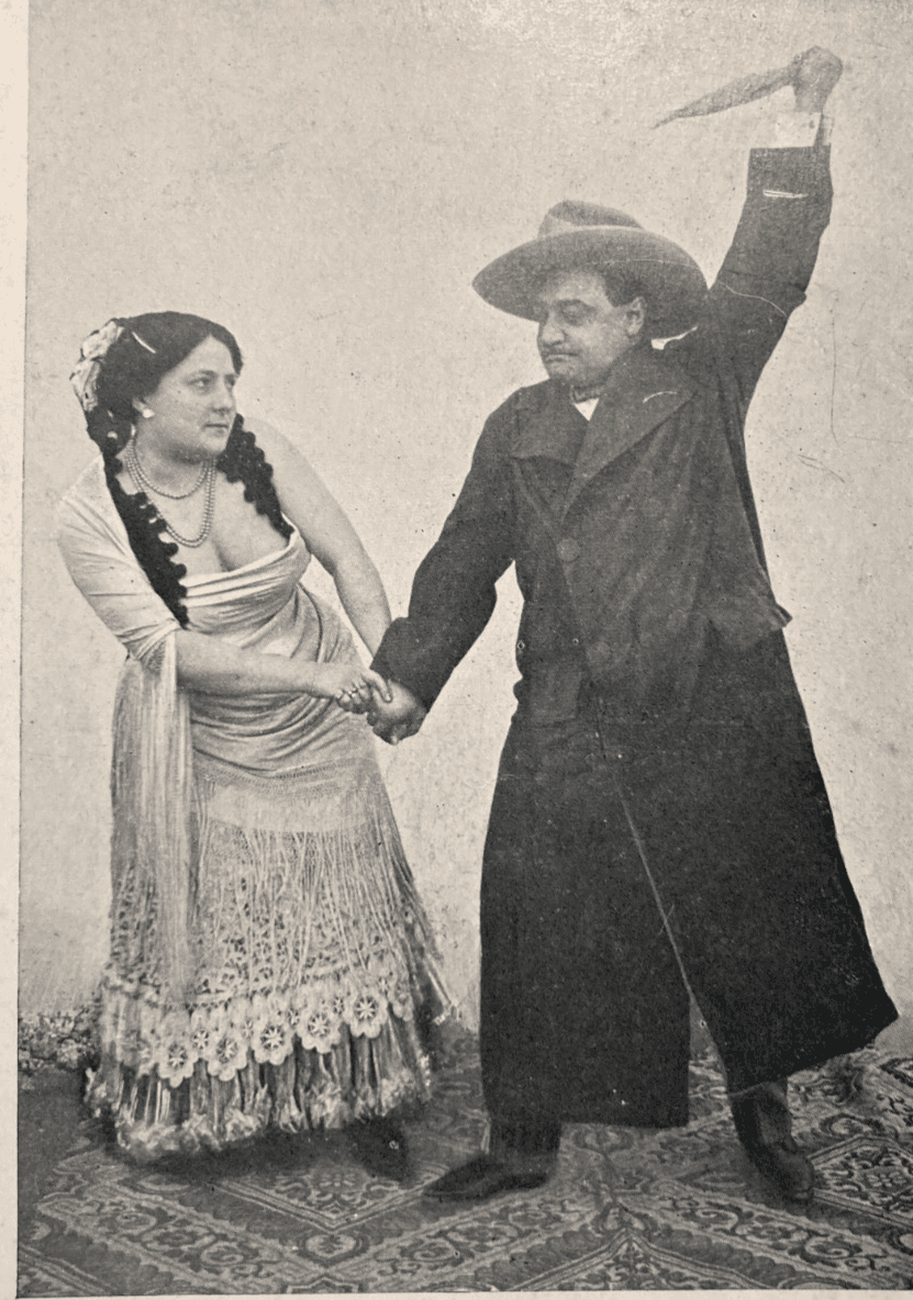 Arte Teatrale, Spagnolata, Duetto Villani Tedeschi: Scena Con Accoltellamento