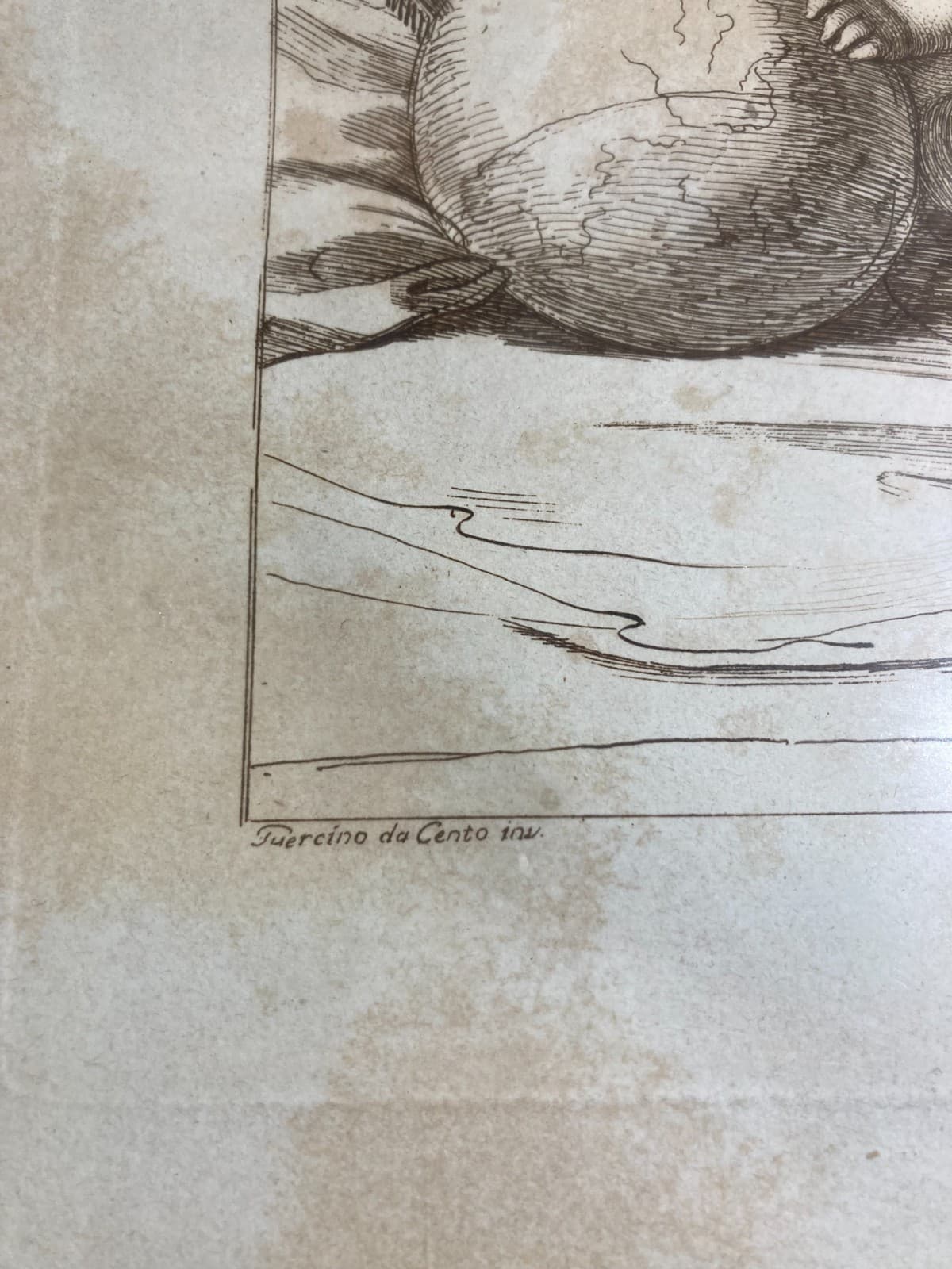 Maternità   Sacra Famiglia   Antica Incisione Di Francesco Bartolozzi Su Disegno Del Guercino