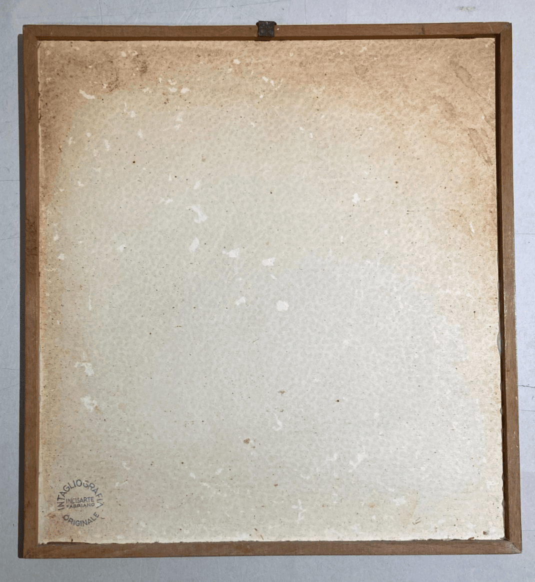 Militaria: Alpini, Opera Decorativa In Intagliografia, Incisarte Fabriano