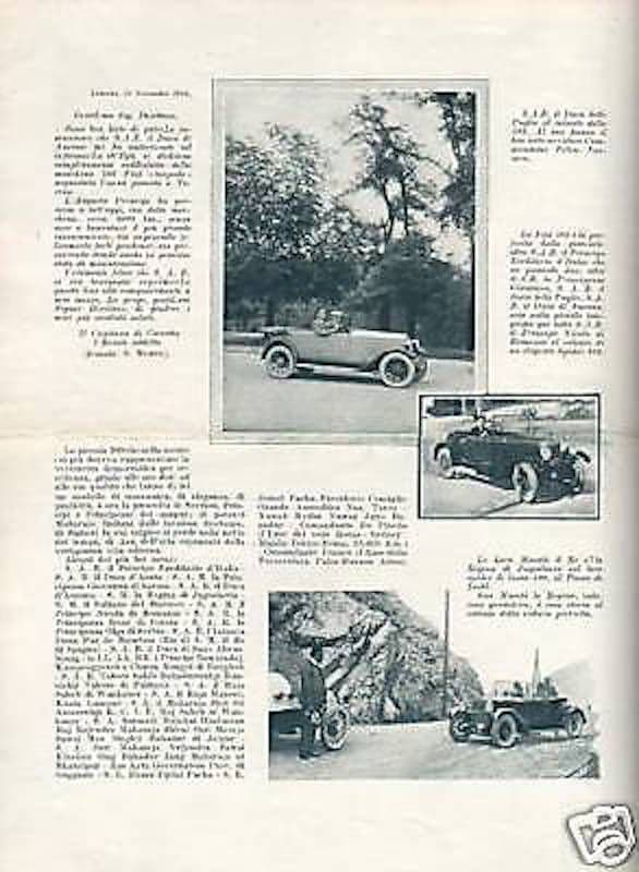 Fiat 509: Il Trionfale Collaudo. Pubblicità Anni '30, Torino