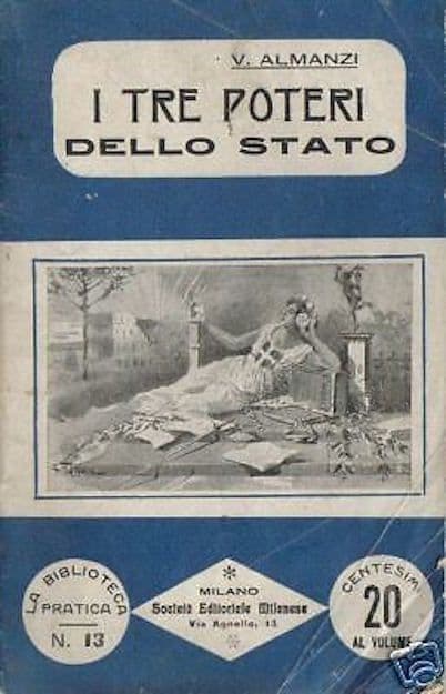 I Tre Poteri Dello Stato Di V. Almanzi 1909, Copertina Di C. Tallone