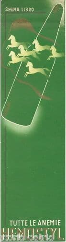 Segnalibro Pubblicitario Hemostyl Anni '30 Medicinale Anemie