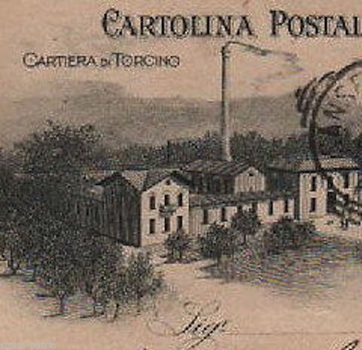 Cartolina Pubblicitaria Emilio Questa, Cartiera Torcino, Napoli 1910