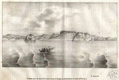 Veduta Della Strada Di Coroglio E Posillipo A Napoli, Litografia Di S. Puglia, 1844