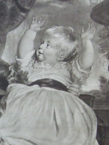 Incisione Antica Nobiltà Inglese Reynolds Keating XVIII Secolo