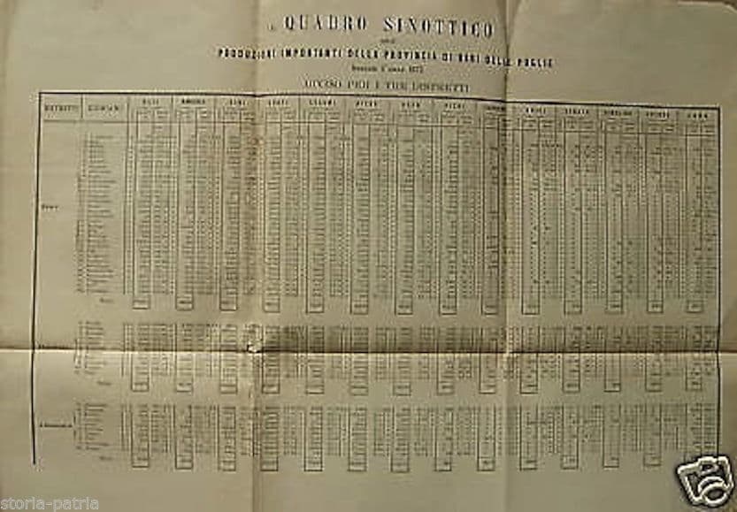 Relazione Della Provincia Di Bari Per L'Esposizione Di Vienna 1873, Moscatelli