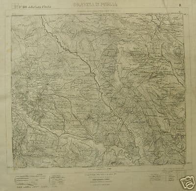 Mappa Antica Di Gravina In Puglia, 1872, Istituto Geografico Militare