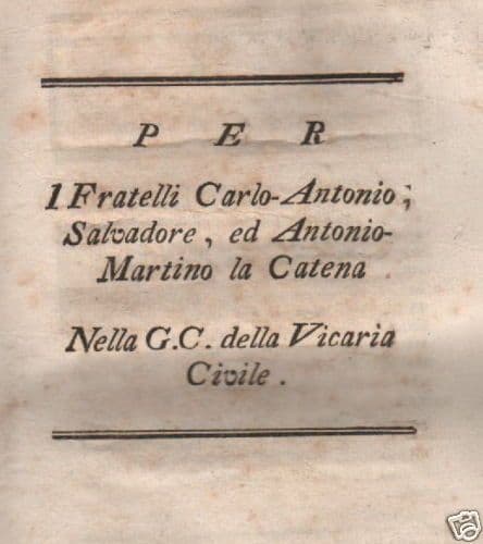 Dissertazione Giuridica Martina Franca 1777 Felice Chiari