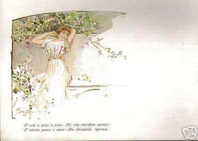 Cartolina Scoppetta "I' Te Vurria Vasa'!", Musica Napoletana, Edizione Bideri