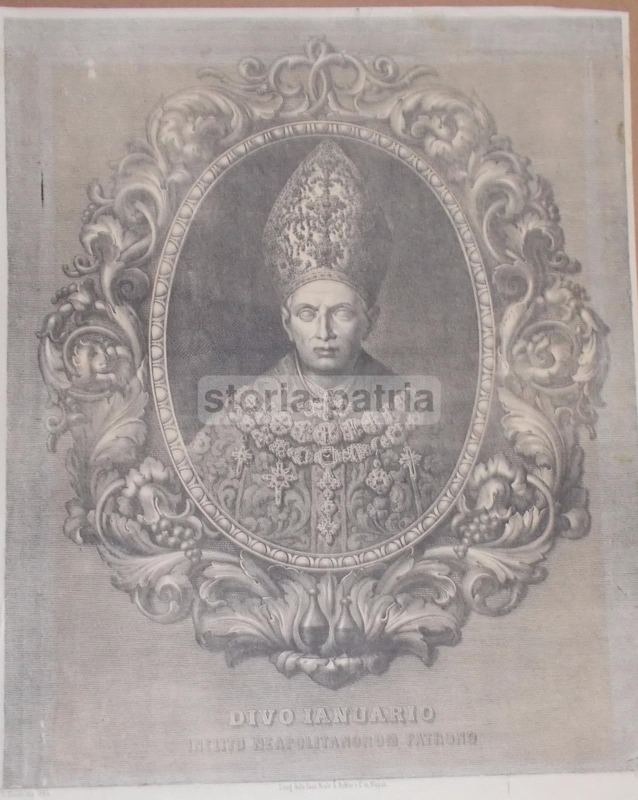 Stampa Popolare Devozionale: San Gennaro, Patrono Di Napoli