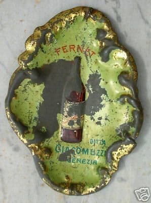 Vassoio Pubblicitario Fernet Giacomuzzi Venezia, Primo '900