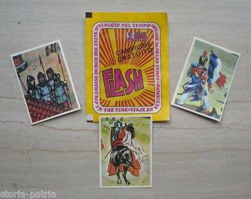 Figurine Adesive Flash Viaggio Nel Tempo, Edis Torino, Anni '70