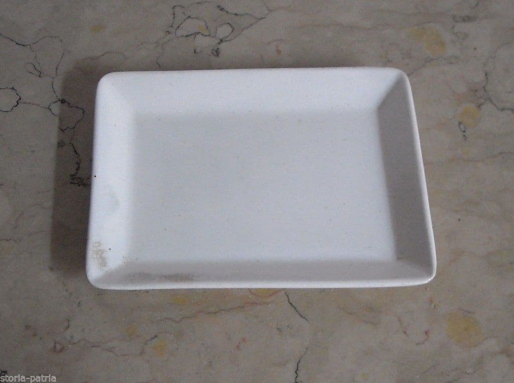 Scodella Wedgwood In Porcellana Bianca Fine '800 Rettangolare