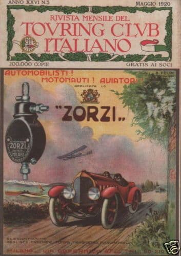 Pubblicità Zorzi Alimentatore Auto Aerei Nautica Felin 1920