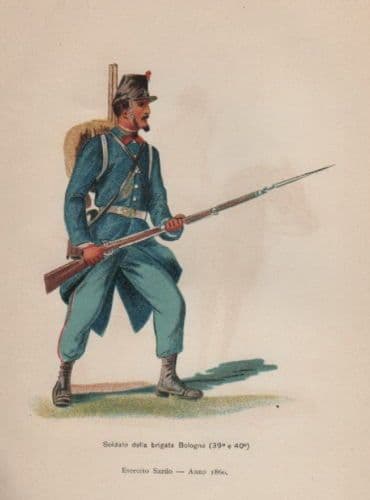 Soldato Della Brigata Bologna, Esercito Sardo 1860