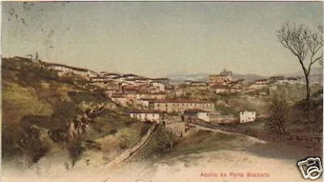 Cartolina Antica L'Aquila Da Porta Bazzano, Fine '800 Primo '900