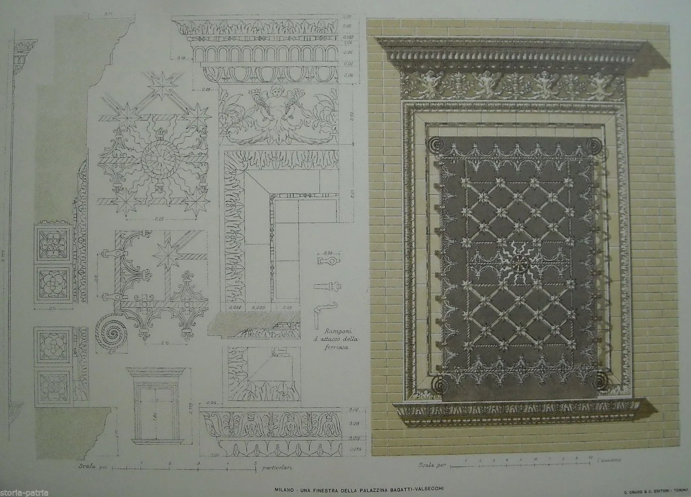 Finestra Della Palazzina Bagatti Valsecchi, Milano. Stampa Architettonica.