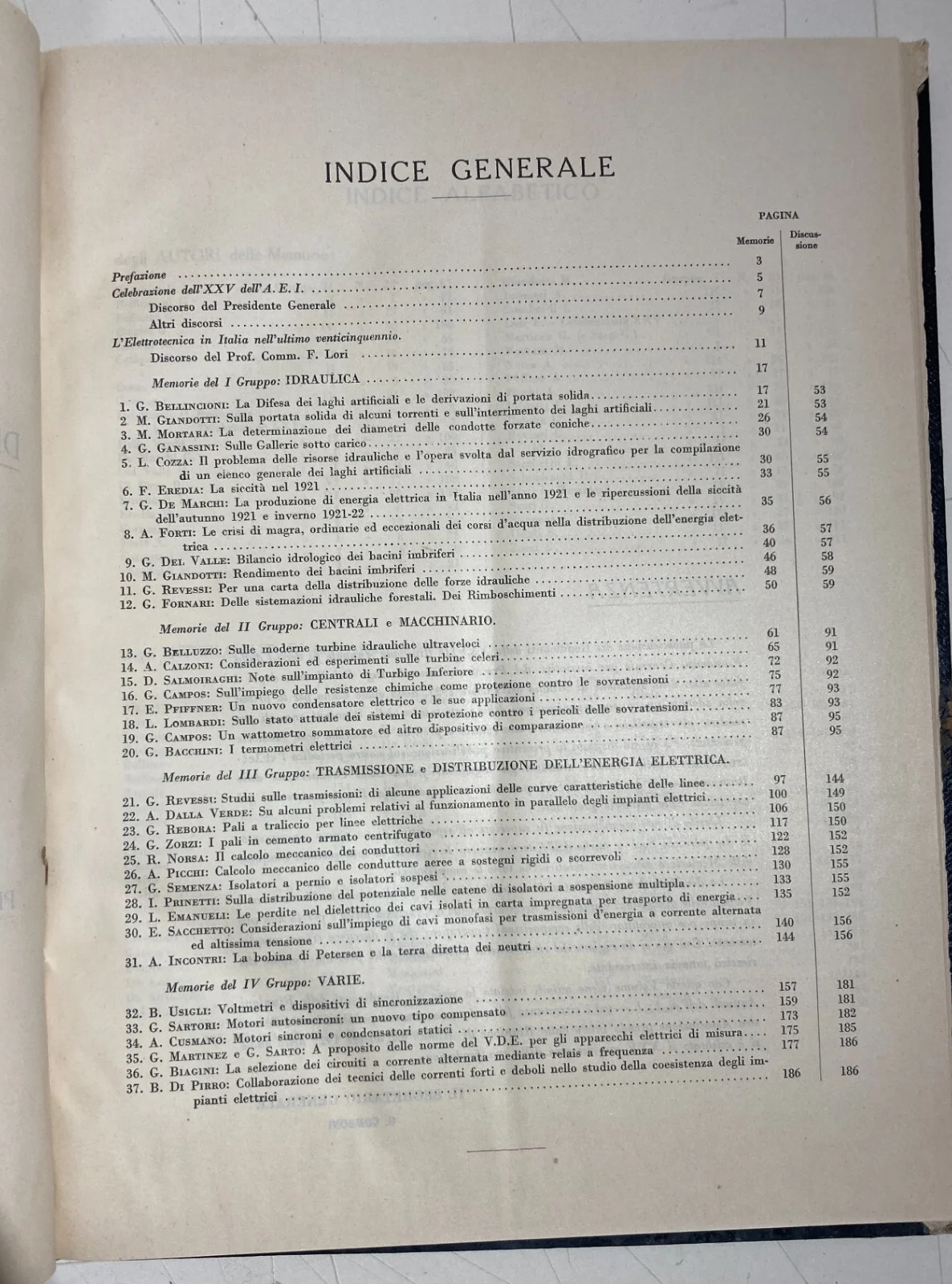 Ingegneria, Elettricità, Associazione Elettrotecnica Italiana: Rendiconto Annuale, 1922