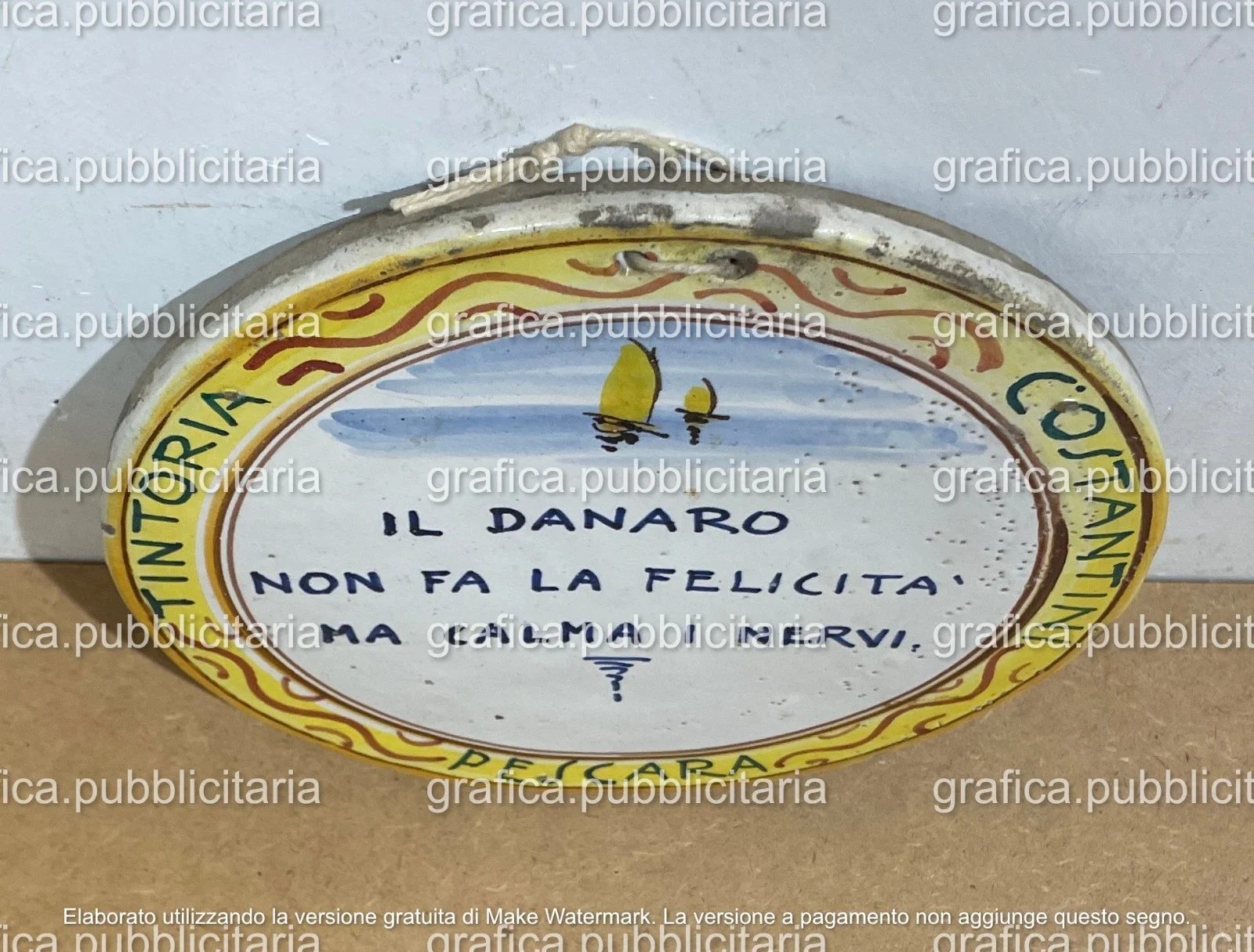 Placca in Ceramica Tintoria Costantini, Pescara, foto 2 di 5