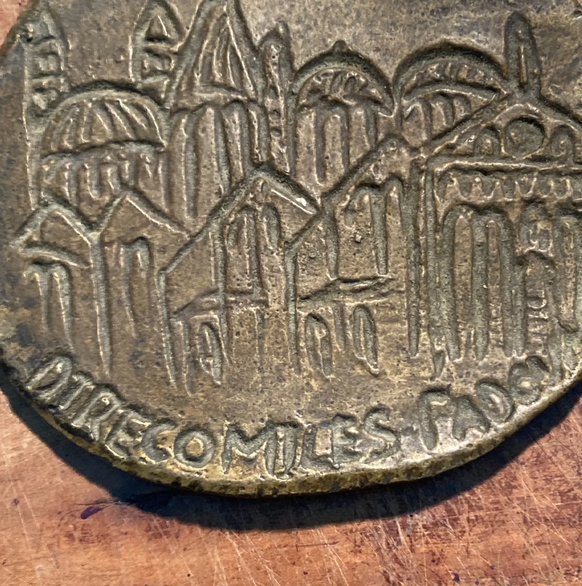 Placca Bronzea di Padova Firmata Governali, 1980, foto 3 di 5