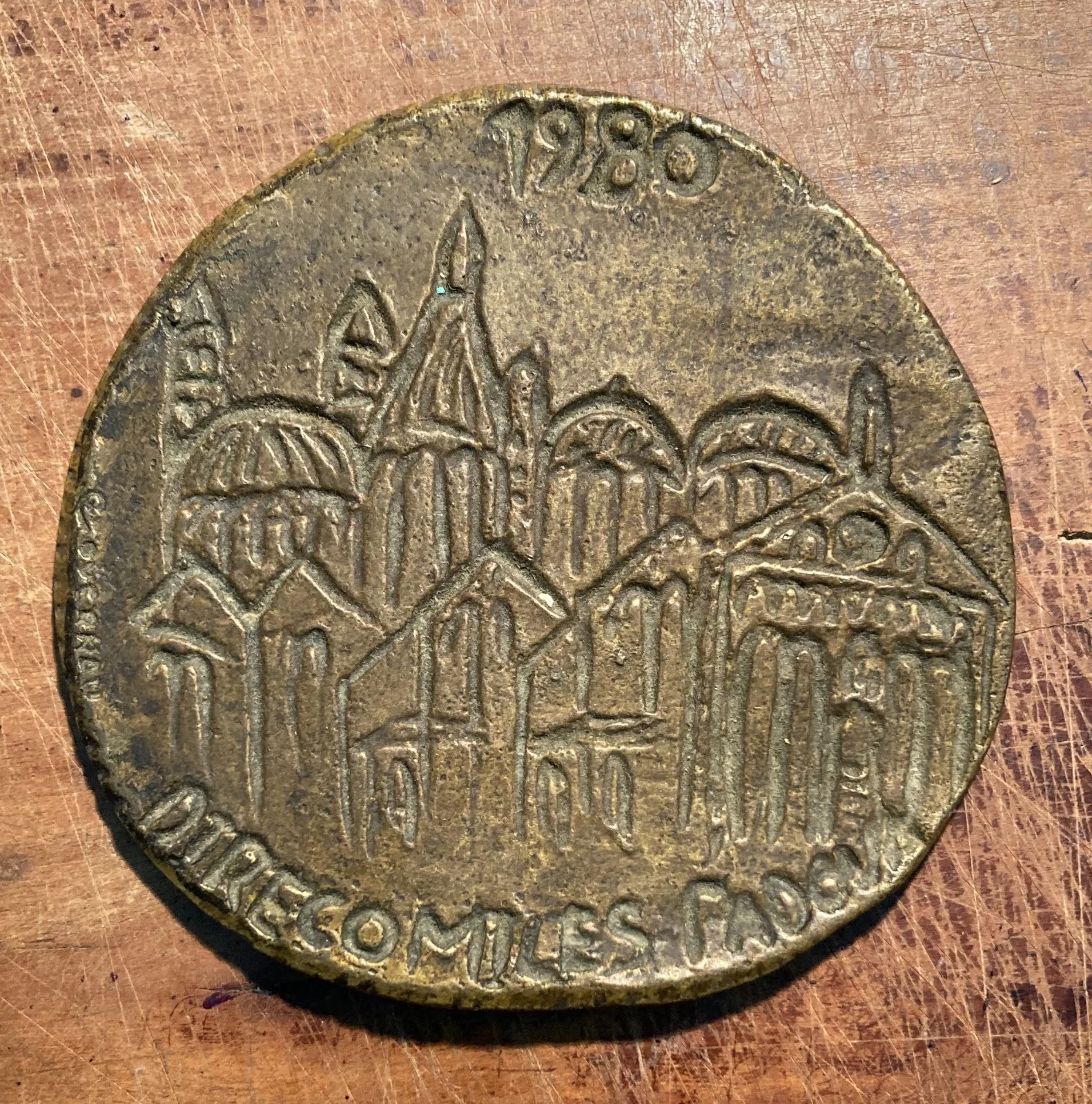 Placca Bronzea di Padova Firmata Governali, 1980, foto 5 di 5
