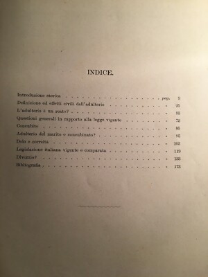 Adulterio E Divorzio: Trattato Giuridico Di Michele De Deo (1902)