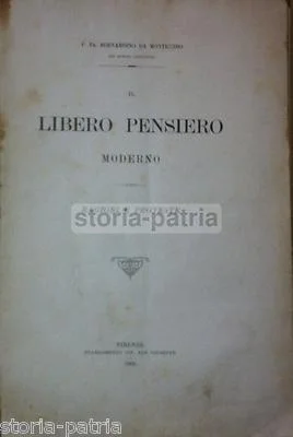 Bernardino Da Monticchio: Il Libero Pensiero Moderno. Ragioni E Proteste (1906)