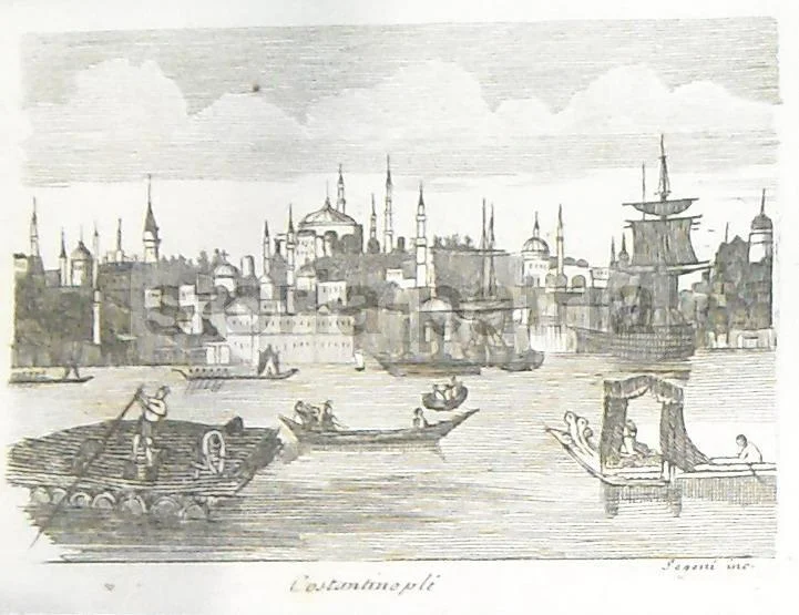 Segoni, Veduta di Costantinopoli, Acquaforte