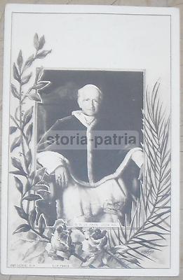 Papato: Papa Leone XIII, Cartolina Illustrata Con Composizione Floreale E Ritratto