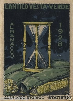 Almanacco Vesta Verde: Lunario, Geologia, Elettricità, Volta, Aviazione, 1928