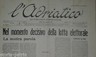 Puglia, Bari: L'Adriatico Settimanale Nazionalista, 1919