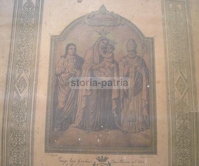 Stampa Popolare Napoletana: Madonna Della Libera, Araldica Sicardo, Castellammare