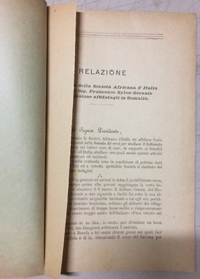 Africa, Somalia, Megertinia: Sultanato Megertino. Missione Di Francesco Sylos Sersale, Napoli, 1902