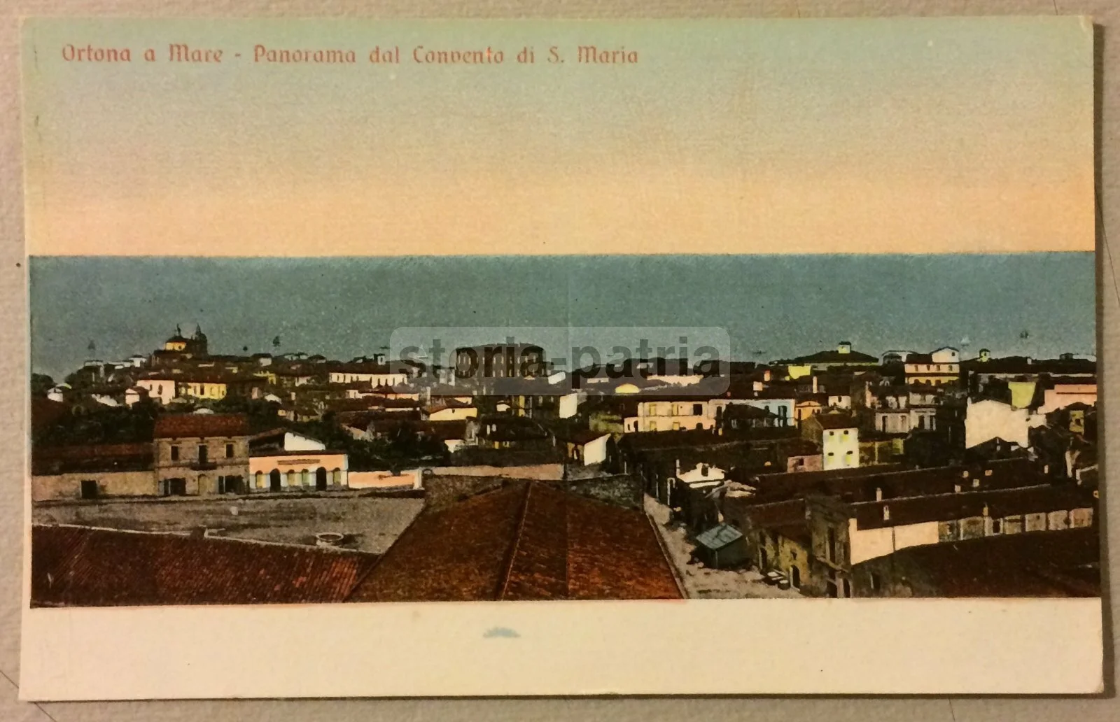 Cartolina di Ortona a Mare dal Convento di Santa Maria, foto 2 di 2