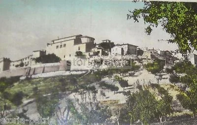 Cartolina di Montecastello di Vibio, Viaggiata nel 1955