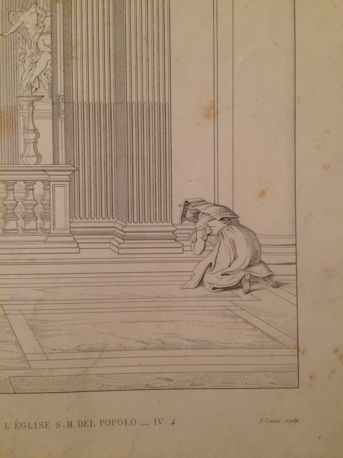 Arte, Architettura, Cappella Chigi, Roma, Santa Maria Del Popolo. Disegno Di Baldassarre Peruzzi, Incisione Di J. Coune