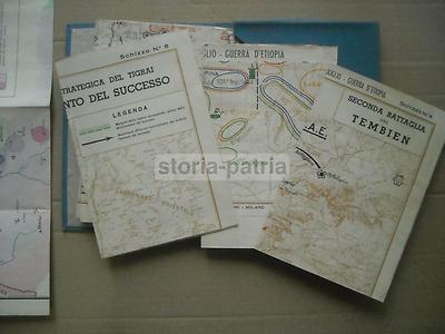 Pietro Badoglio, "La Guerra d'Etiopia" (Mondadori, 1936) Due Volumi Con Cartografia