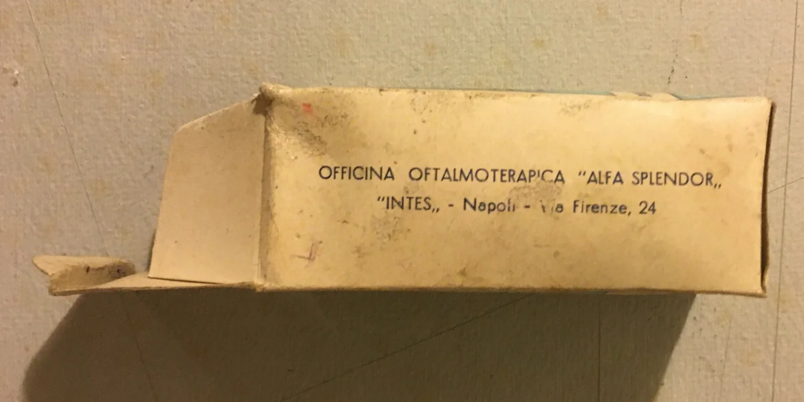 Astuccio e Flacone di Collirio Pilocarpina Intes, Napoli, foto 4 di 8