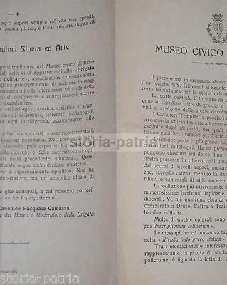 Volantino del Museo Civico di Brindisi, 1929