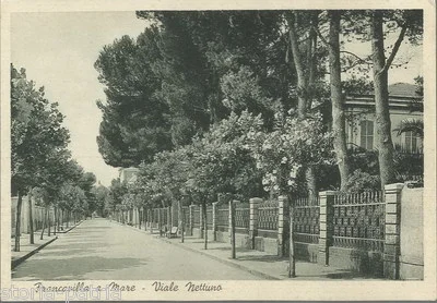 Cartolina di Viale Nettuno a Francavilla a Mare, Edizione Zulli