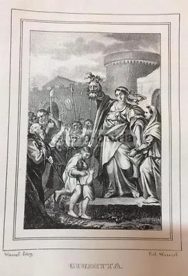 Giuditta, Litografia Napoletana di Wenzel, foto 2 di 2
