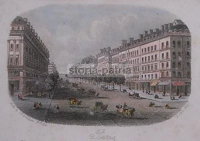 Veduta Colorata del Boulevard Des Capucines, Parigi, 1867