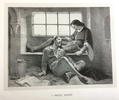 I Fratelli Zuccato, Litografia da Carlo Felice Biscarra