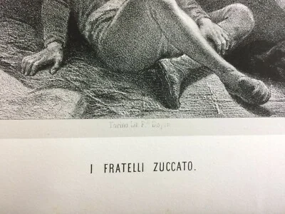 I Fratelli Zuccato, Litografia da Carlo Felice Biscarra, foto 6 di 6