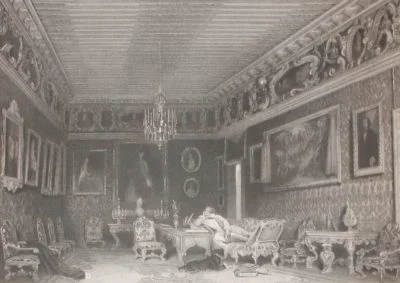Incisione della Stanza di Byron a Palazzo Mocenigo, Venezia